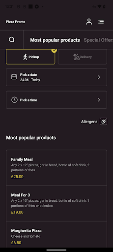 Pizza Pronto Screen 3
