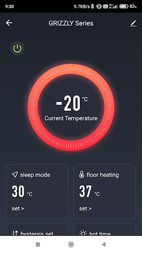 Thermex Home Screen 3