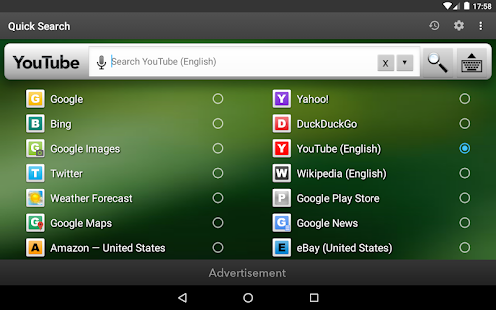 Quick Search Widget (with ads) Screenshot