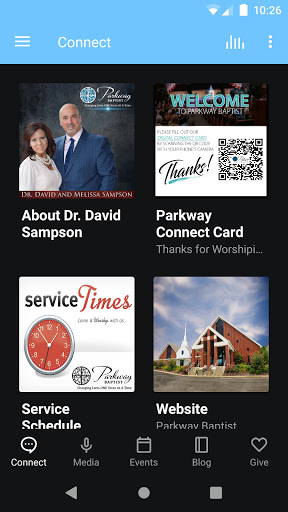 Android application Parkway Baptist screenshort