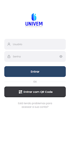 Android application UNIVEM Professor screenshort