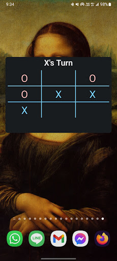 Tic Tac Toe Widget Screen 2