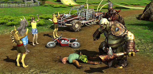 Monster Wheelie Moto Chase 3D