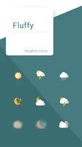Fluffy weather icons