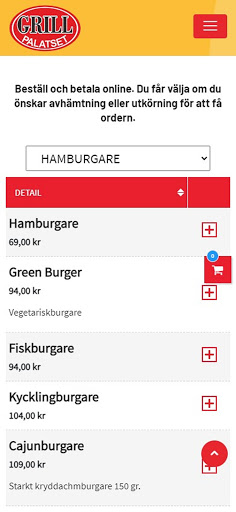 Android application Grill Palatset Huddinge screenshort