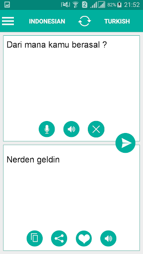 Turkish Indonesian Translator Screen 2