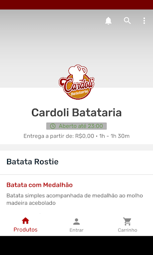Android application Cardoli Batataria screenshort