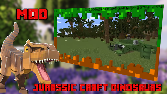 Jurassic craft dinosaurs mod 1