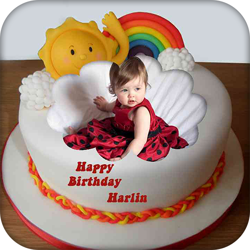 Name Photo on Birthday Cake 5.0 Icon