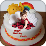 Cover Image of Download Name Photo on Birthday Cake 3.1 APK