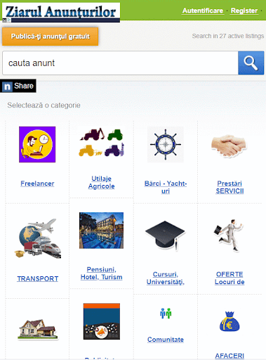 Android application Ziarul Anunțurilor screenshort