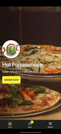 Android application Hot Pizza service screenshort