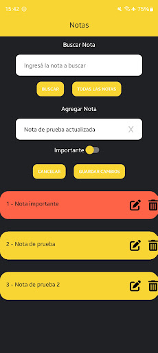 Notes Screen 3