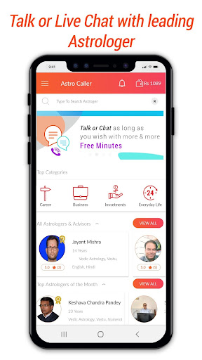 Android application AstroCaller- Online Astrologer screenshort