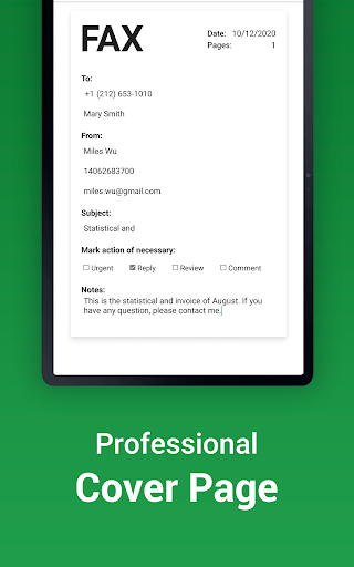 Screenshot of Tiny Fax - Send Fax from Phone