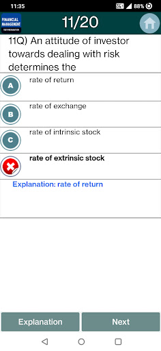 Financial Management Questions Screen 3