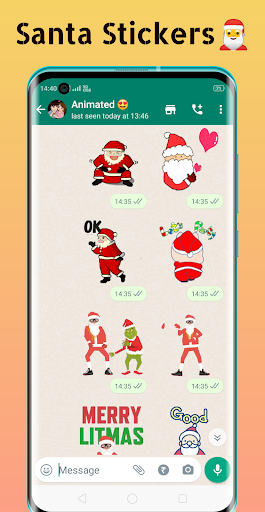 Android application Christmas Santa Animated 2024 screenshort