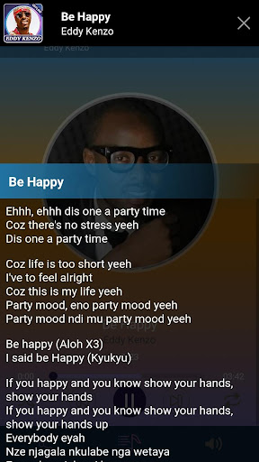 EddyKenzo lyrics, offline Screen 2