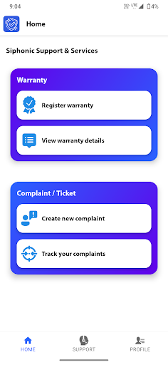 Android application Service Master screenshort