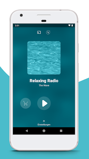 Android application the wave - relaxing radio screenshort