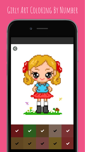 Girly Art Coloring By Number Screen 3