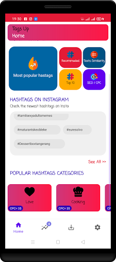 tags up : hashtags generator f Screen 2