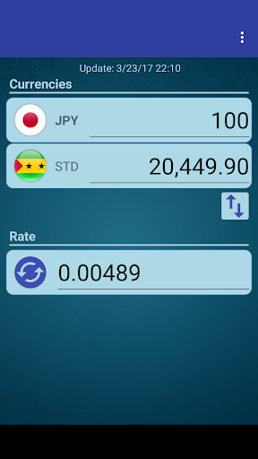 Android application Japan Yen x Sao Tomean Dobra screenshort