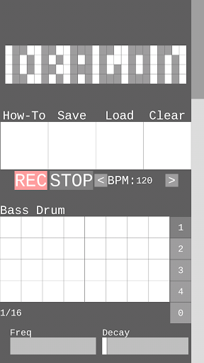 Dragon (lite) Drum Machine Screen 2