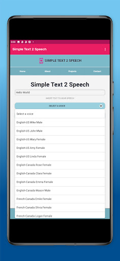 Simple Text 2 Speech