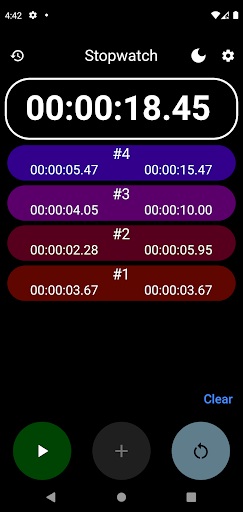 Stopwatch Plus Screen 3