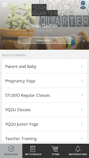 Android application Yoga Quarter screenshort