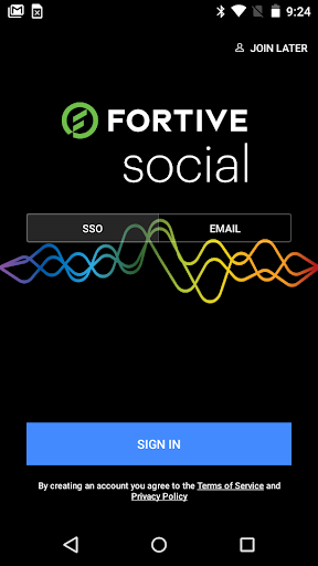 Android application Fortive Social screenshort