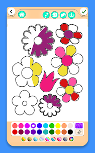 Flowers Coloring Book