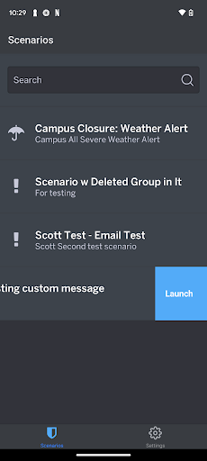 Scenarios Screen 3