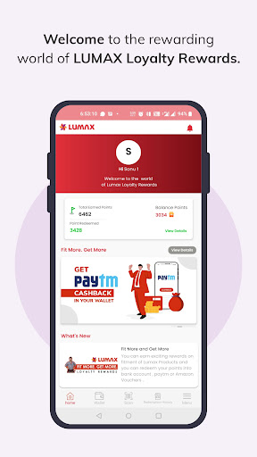 Android application Lumax Loyalty Rewards screenshort
