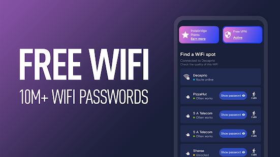 WiFi Passwords: Instabridge 21.9.0.04270456 screenshots 1