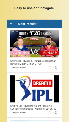 Cricket Highlights Live Score