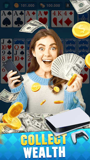 Solitaire Poker  Money Reward