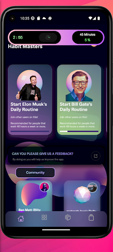 Android application Habit Master screenshort
