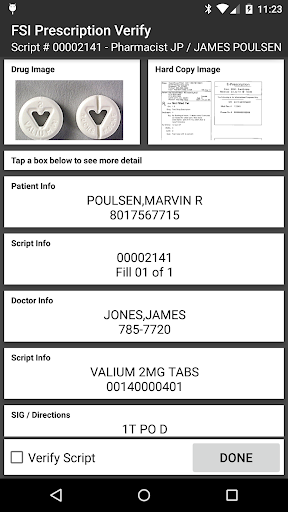 FSI Verification Pad Screen 3