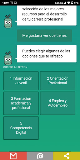 OrientaBot Screen 3