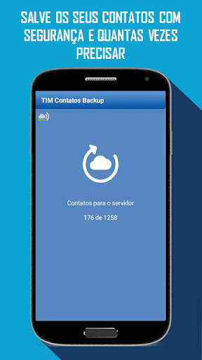 Android application TIM protect contatos backup screenshort