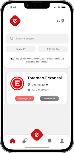 Android application eczapaketim screenshort