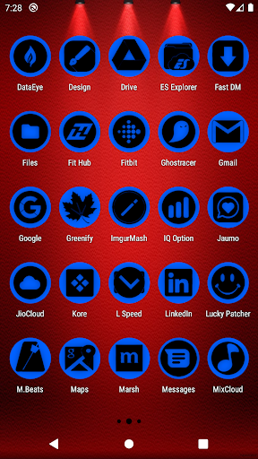 Oreo Blue Icon Pack P2 Screen 3