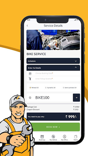 Autozang - Bike Service App Screen 3