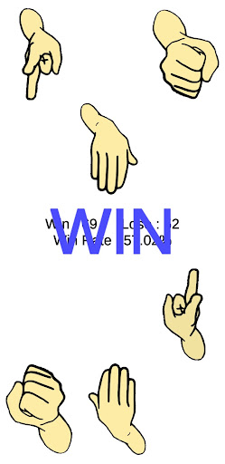 Basic rock-paper-scissors game Screen 3