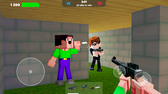 Noob Shooter: Gun Games 3D