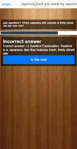 Japanese food quiz