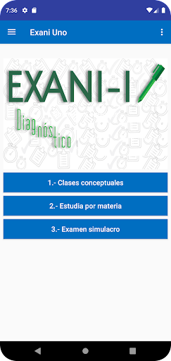 Android application Guia Exani Uno 2023 screenshort