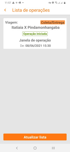 Android application ILC - Gestão Embarcada screenshort